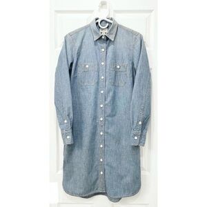 J. Crew Button-Up Chambray Dress